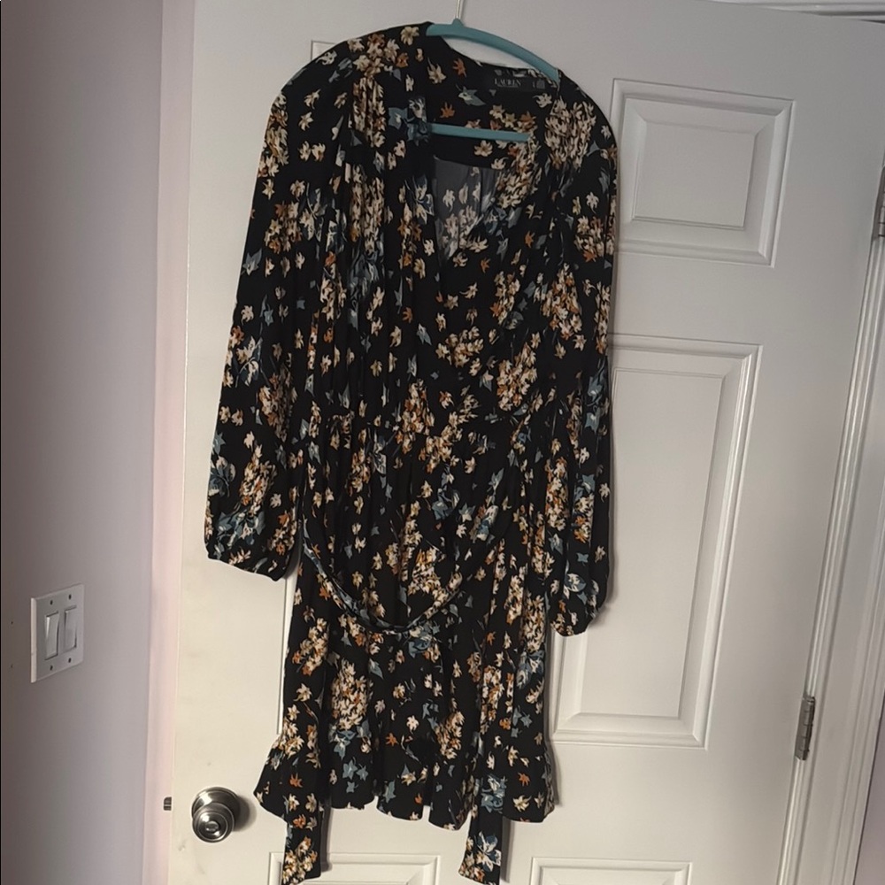Floral Black Dress